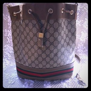 Gucci Vintage monogram bucket bag